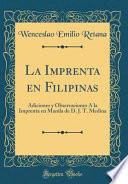 Libro La Imprenta en Filipinas