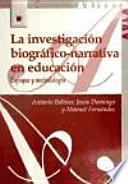 Libro La investigación biográfico-narrativa en educación