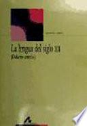 Libro La lengua del siglo XII
