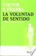 Libro La voluntad de sentido