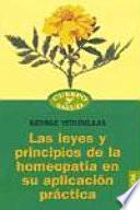 Libro Las Leyes y principios de la homeopatía en su aplicación práctica