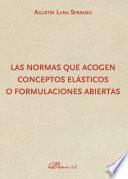 Libro Las normas que acogen conceptos elásticos o formulaciones abiertas.