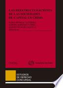 Libro Las reestructuraciones de las sociedades de capital en crisis