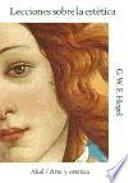 Libro Lecciones sobre la estética