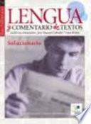 Libro Lengua y comentario de textos
