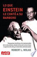 Libro Lo Que Einstein Le Contó a Su Barbero