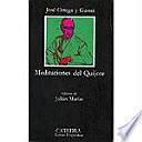 Libro Meditaciones del Quijote