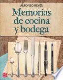 Libro Memorias de cocina y bodega