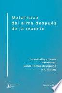 Libro Metafísica del alma después de la muerte