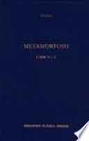 Libro Metamorfosis