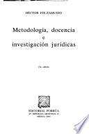 Libro Metodología, docencia e investigación jurídicas