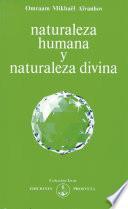 Libro Naturaleza humana y naturaleza divina