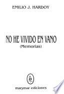 Libro No he vivido en vano