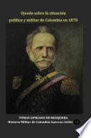 Libro Ojeada sobre la situación política y militar de Colombia en 1878