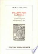 Libro Palabras para el pueblo: Aproximación general a la literatura de cordel