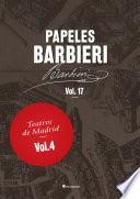 Libro Papeles Barbieri. Teatros de Madrid, vol. 4