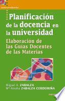 Libro Planificación de la docencia en la universidad