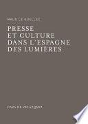 Libro Presse et culture dans l’Espagne des Lumières