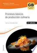 Libro Procesos básicos de producción culinaria 2.ª edición 2023