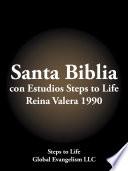 Libro Santa Biblia Con Estudios Steps to Life Reina Valera 1990