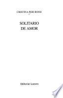 Libro Solitario de amor