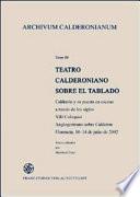 Libro Teatro Calderoniano sobre el tablado