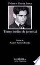 Libro Teatro inédito de juventud