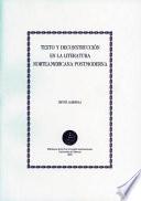 Libro Texto y deconstrucción en la literatura norteamericana postmoderna