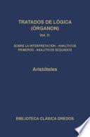 Libro Tratados de lógica (Órganon) II