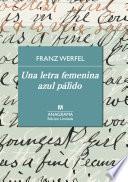 Libro Una letra femenina azul pálido