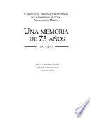 Libro Una memoria de 75 años, 1935-2010