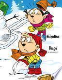 Libro Valentina y Diego libro para colorear 1 & 2