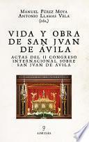Libro Vida y obra de San Juan de Ávila