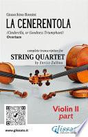 Libro Violin II part of "La Cenerentola" overture for String Quartet