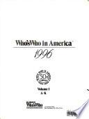 Libro Who's Who in America, 1996